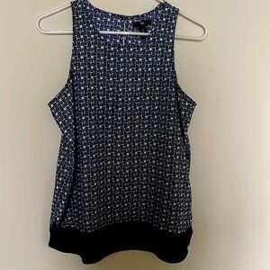 Gap womens blouse, navy pattern, size small